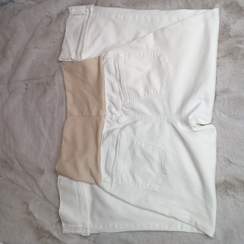 Lila Ryan Kent Maternity White Cuffed Cropped Capri Skinny Jeans. Sz 29 - Picture 4 of 8